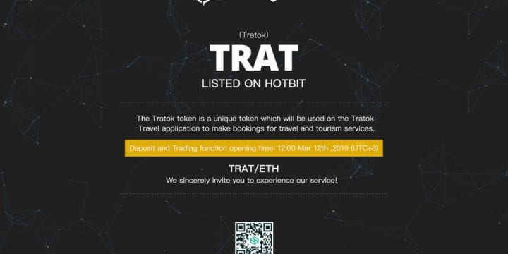 Tratok lists on Hotbit Exchange.